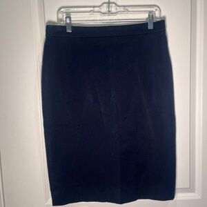 J Crew No. 2 Pencil Skirt, Navy Blue, 8 TALL